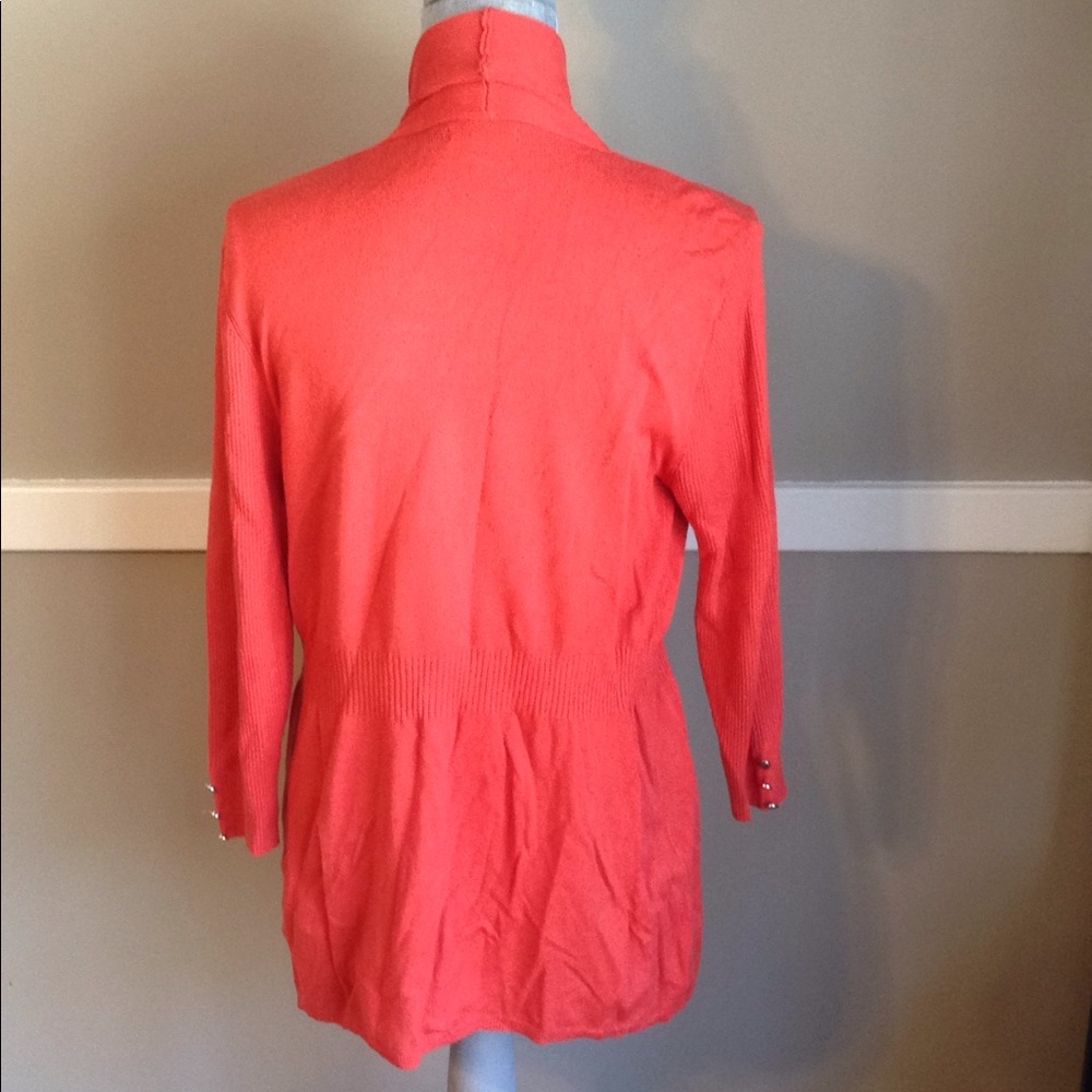 Long orange cardigan - Picture 5 of 6
